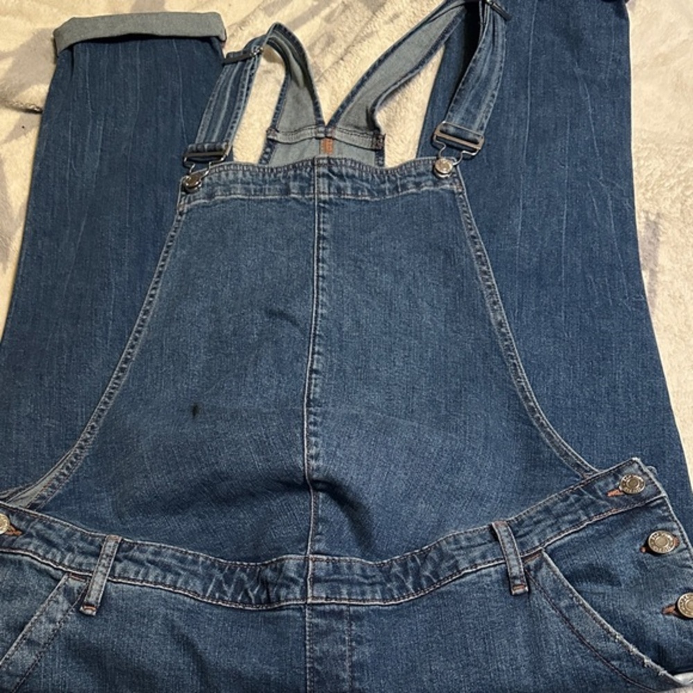 GAP Dark Indigo Denim Overalls Jumpsuit